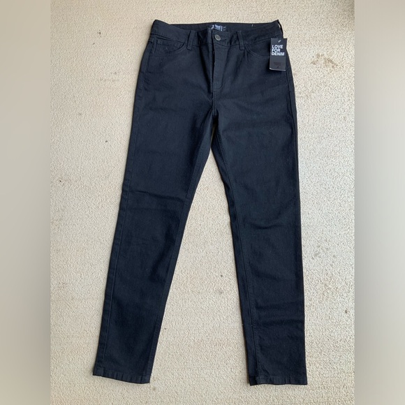 CUIDADO CON EL PERRO Black Straight Leg Black Jeans Women’s size 28” BRAND NEW - Picture 7 of 12